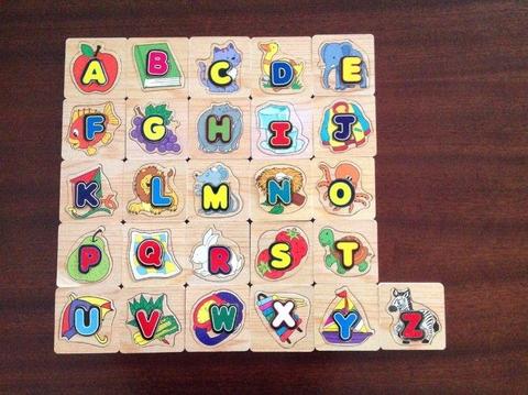 Educational Wooden Puzzle Individual ABC