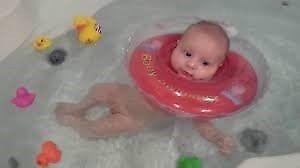 Unique Gifts - Baby Swimming Neck Float Inflatable Ring 3 to 18 Months (free gift 12 set of balls) )