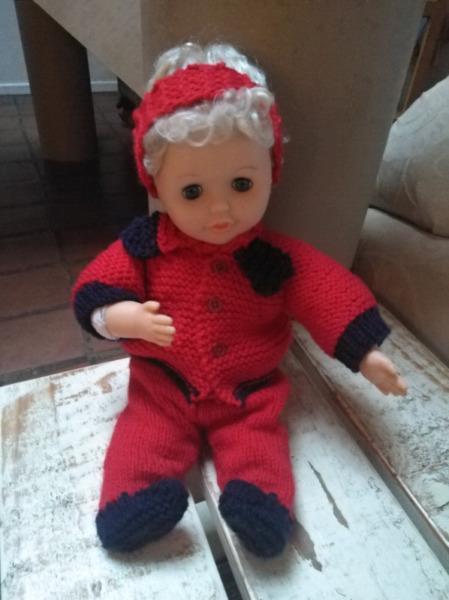 Doll with Knitted Outfit