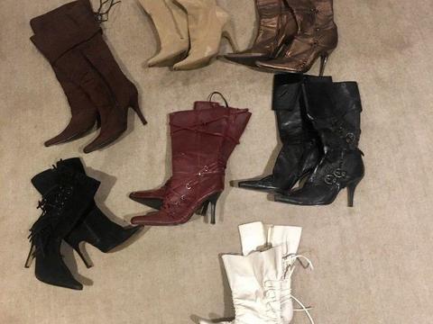 Stilletto boots size 6