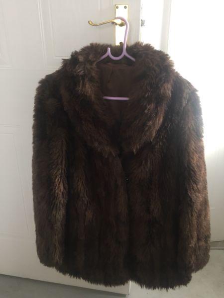 Faux Fur Coat (Vintage)