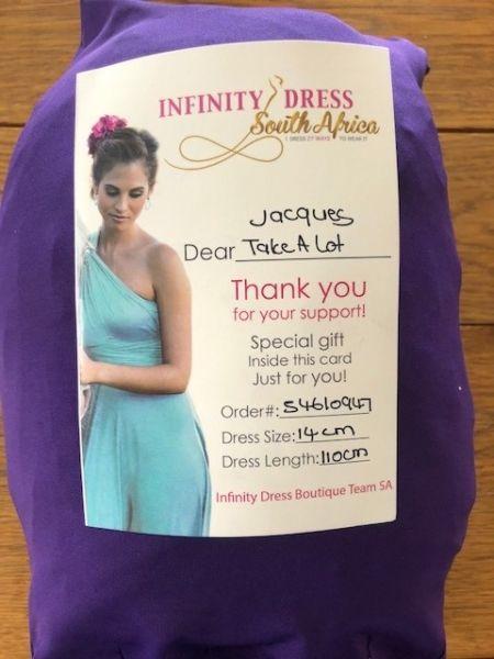 Infinity Dresses Black + Purple