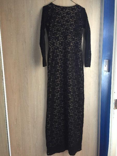 Formal Black Lace Dress for sale