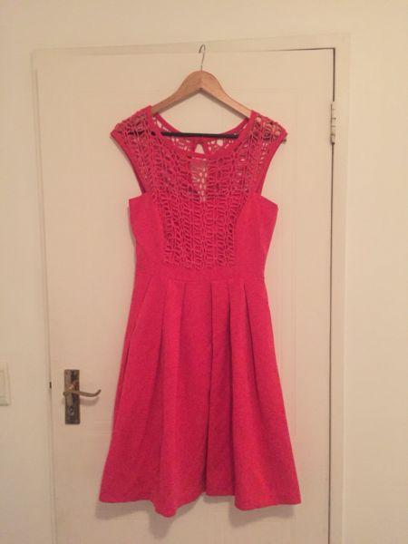 Coral formal dress, size 8