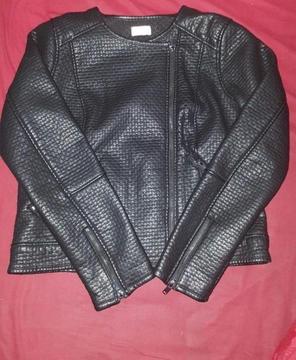 Leather-look ladies biker jacket for sale