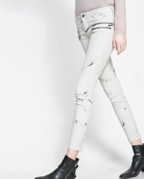 Zara marble effect jeans (Size 8)