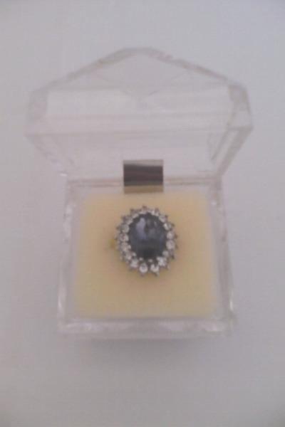 Metal Sapphire Dress Ring Size Small