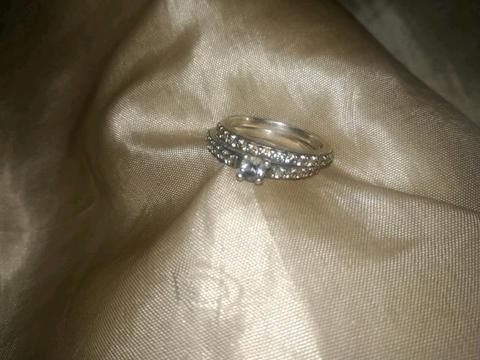 Silver 2 band Ring for Sale