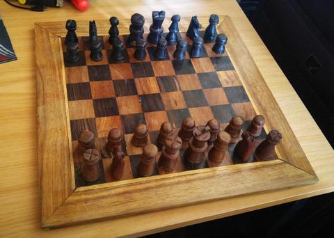 Handcrafted chess set