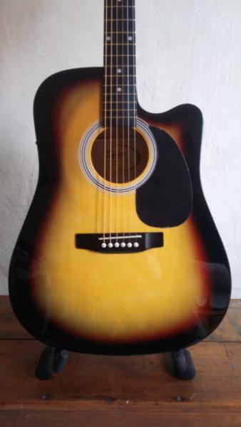 Fender Squier Electric Acoustic Guitar SA105CE like New IN BOX!SeePics