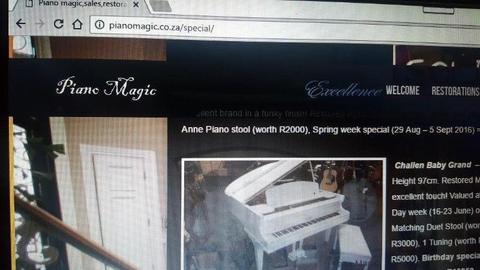 For Quality restored and new pianos at affordable prices, look no further!