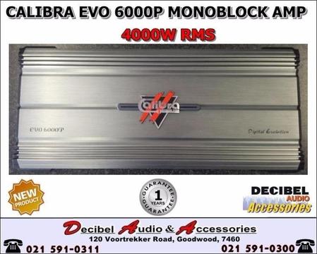 Calibra EVO 6000P Monoblock Amplifier, 4000W RMS
