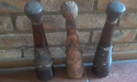 Antique spanish bottles