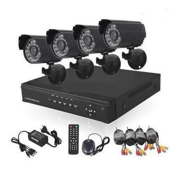 NEW!! cctv, complete 4 ch dvr with 4 cameras