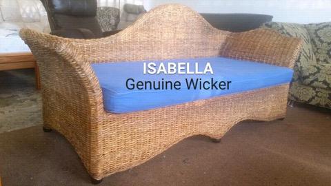 ✔ PRISTINE!!! Isabella Genuine Wicker Couch