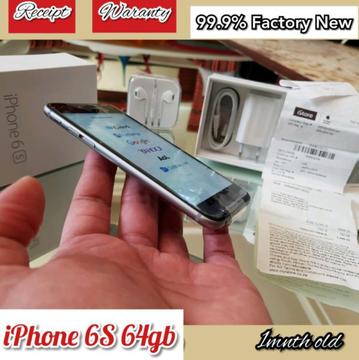 iPHONE 6S ➡️64gb ➡️Receipt ➡️Waranty 99.9%new
