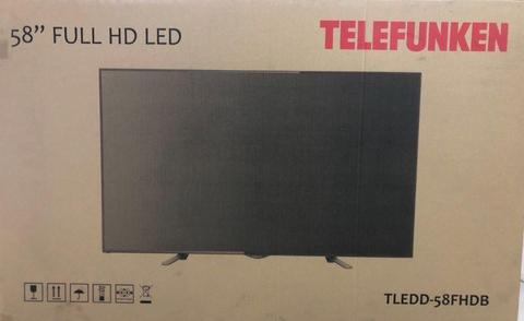 Dealers special:TELEFUNKEN 58” FULL HD LED BRAND NEW