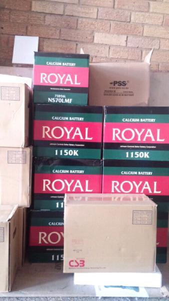 Brand new Royal 105AH deep cycle batteries on special