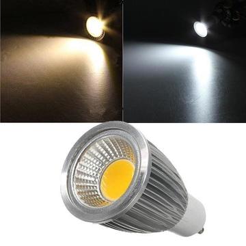 High Quality GU10 5W 475LM Silver Warm White Light COB LED Spotlight AC 85-265V