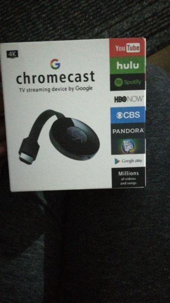 Chromecast device brand new sealed in box for R499. Call me on 083 383 2649