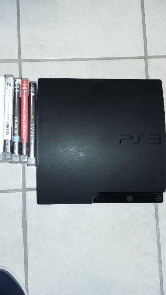 Playstation 3 with 5 games but without controllers R1400.All cables included