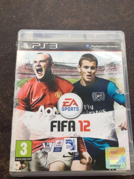 FIFA 12 PS3 game for sale