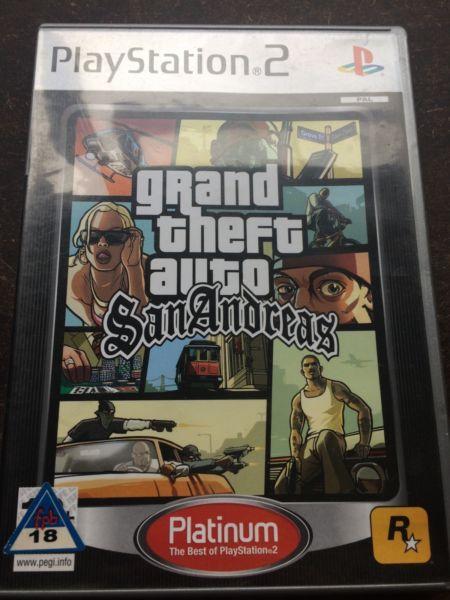 PS2 grand theft auto San Andreas