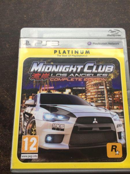PS3 Midnight club Los Angeles complete edition