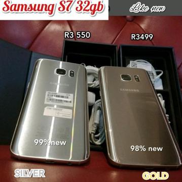 2x ️Samsung S7 32gb 99%mint new +box