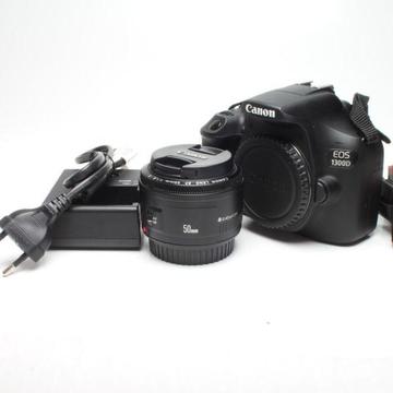 Canon 1300D 18mp camera FULL HD video with 50mm f1.8 lens