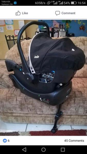 Joie carseat with non isofix base