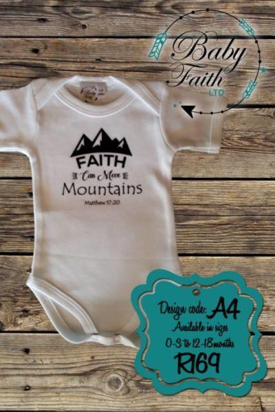 Printed Baby Grows with motivational verses