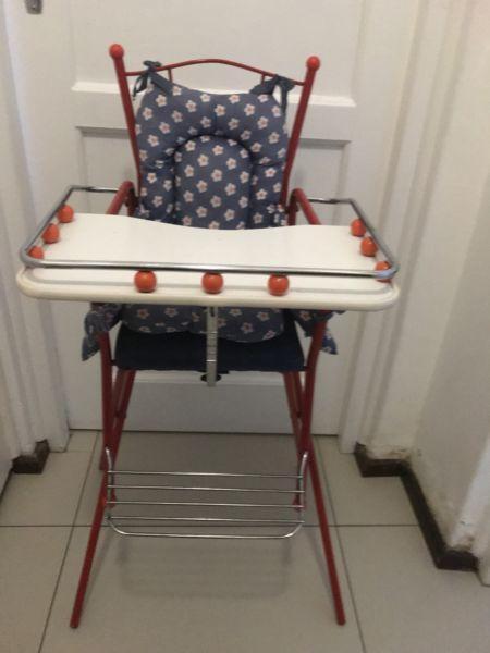 High chair for sale /Metal