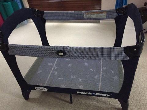 GRACO Baby travel / camp travel cot (pictures added). Bargain