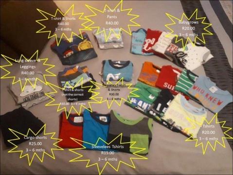 Various Male Baby Clothes in very good condition for sale!!!