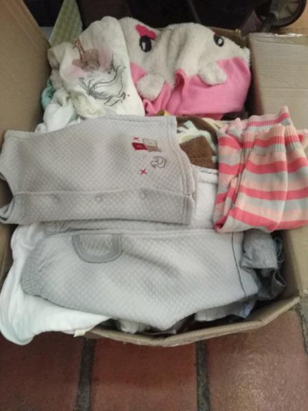 Large Box of Baby/ Toddler Clothes