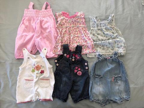 Girl 0-3 mo summer outfits