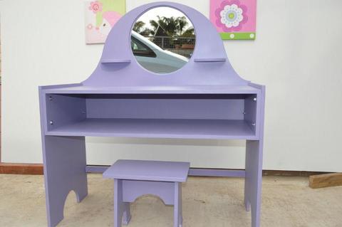 Girls dressing table new made to last choose your own theme and color