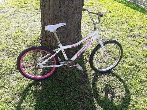 Pink girl's bike