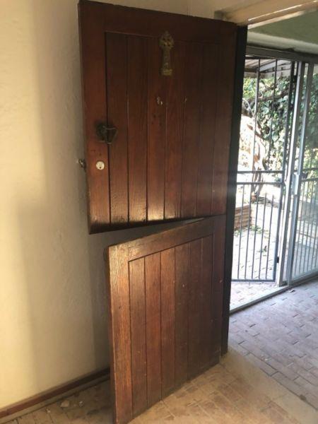 Wooden stable door