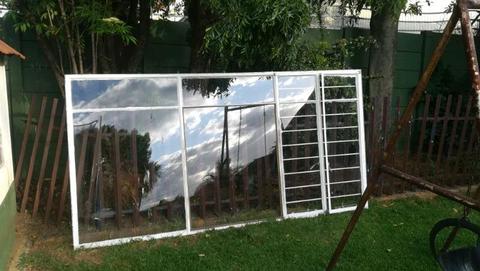 3m x 1.5m steel window incl glass