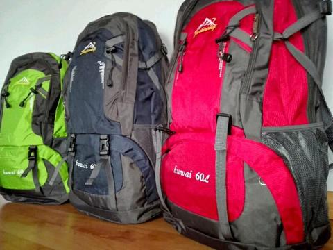 Backpacks perfect for hiking camping traveling 60L capacity new for sale