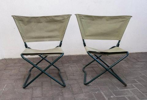 2 x Quality Folding Camping Chairs
