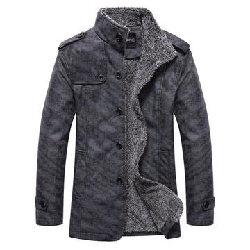 Stand CollarEpaulet Embellished Stylish Winter Jacket - New