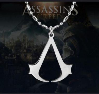 Brand New Assassin's Creed Logo Pendant Necklace Good Quality Colour Silver At Great Price