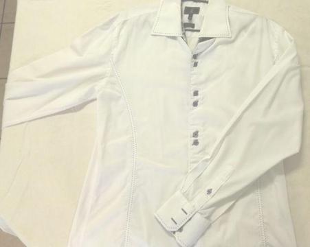 Men's Regular-Fit Long Sleeve White Shirt