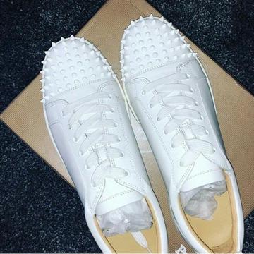 White Loubouttin Sneaker