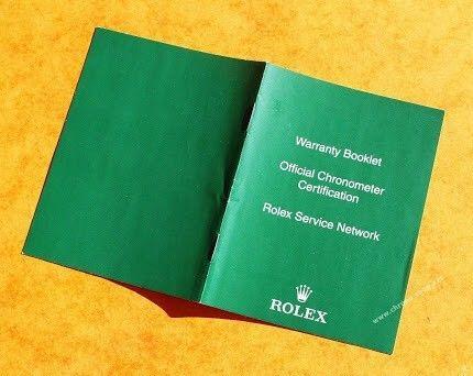 WANTED- Rolex Warranty Booklet