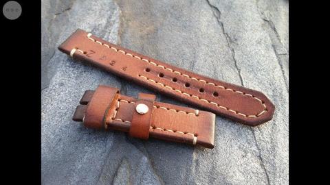 Custom handmade leather watch straps
