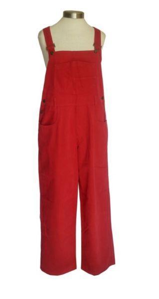 Vintage Red Dungaree/Overall Size 10